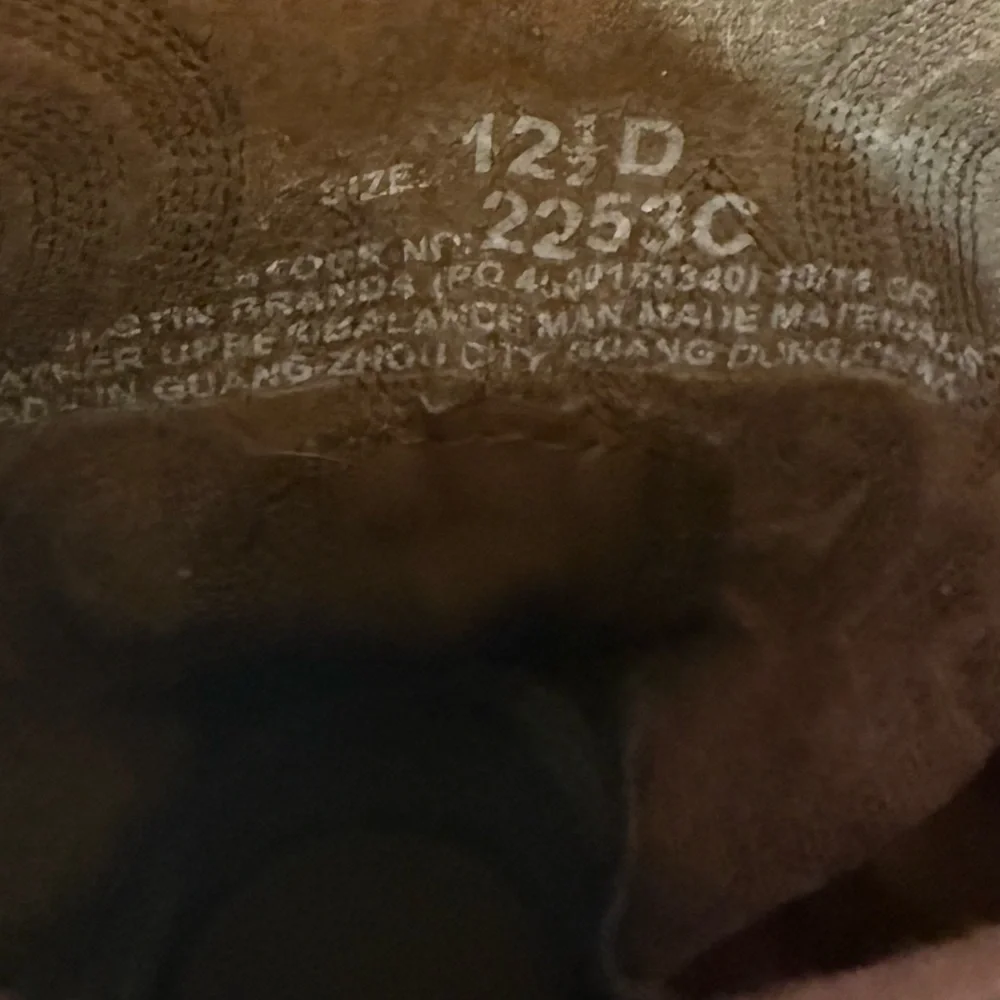 Justin Kids Brown Western Cowboy Boots 12 1/2D Bay Westerner 2253C